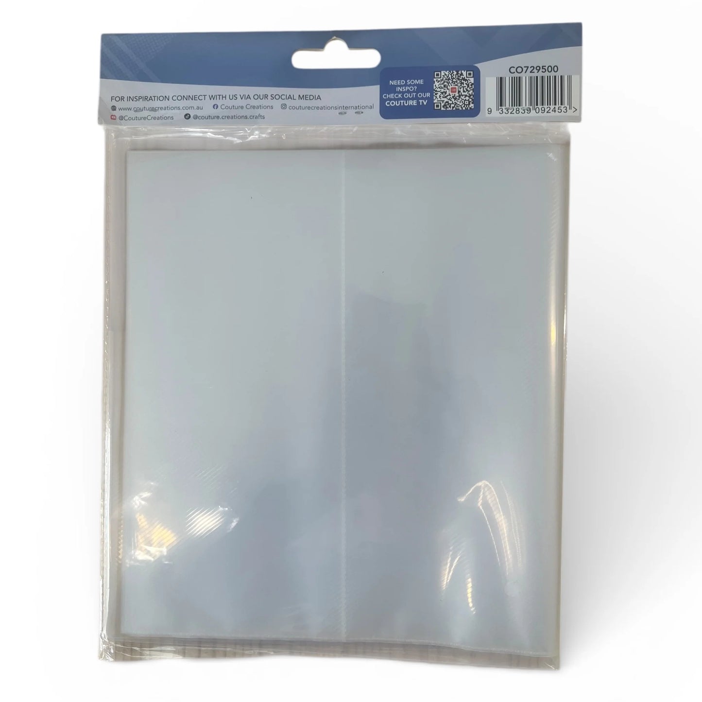 Couture Creations Sticker Folder CO729500 – reverse packaging with barcode and product details