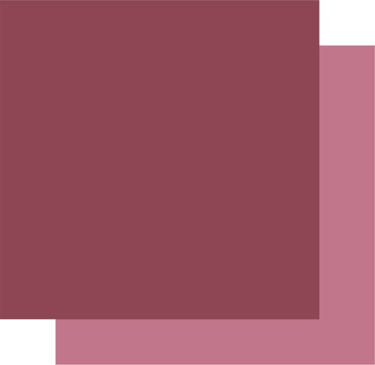 Wine double-sided cardstock showing deep wine front and dusty rose reverse by Uniquely Creative