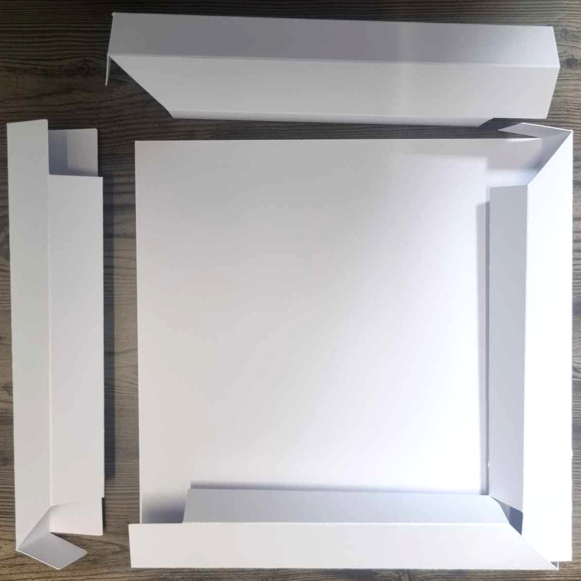 3Quarter Designs 8x8 Shadow Box Album – assembly layout showing all die-cut pieces
