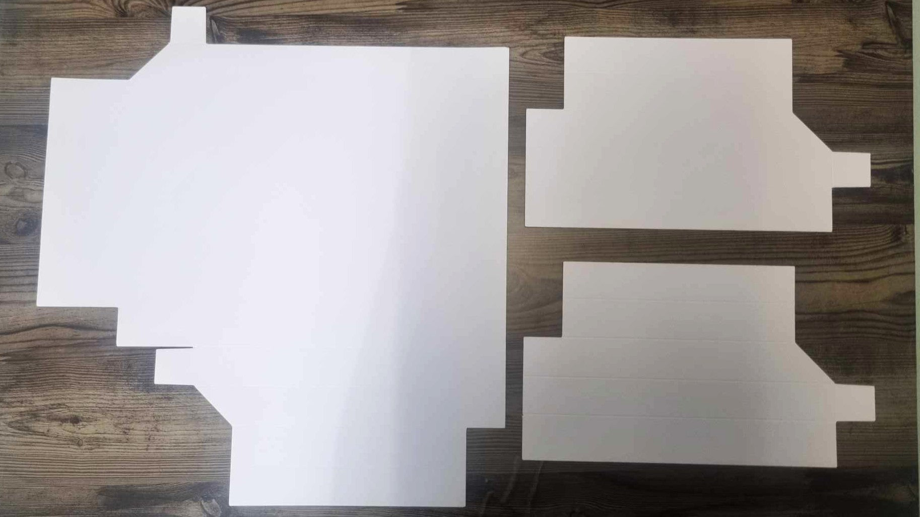 3Quarter Designs 8x8 Shadow Box Album – blank die-cut pieces laid flat