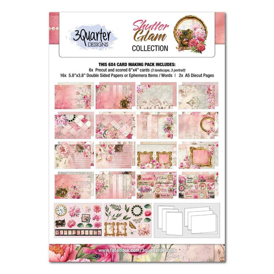 3Quarter Designs Shutter Glam 6x4 Card Making Kit front cover