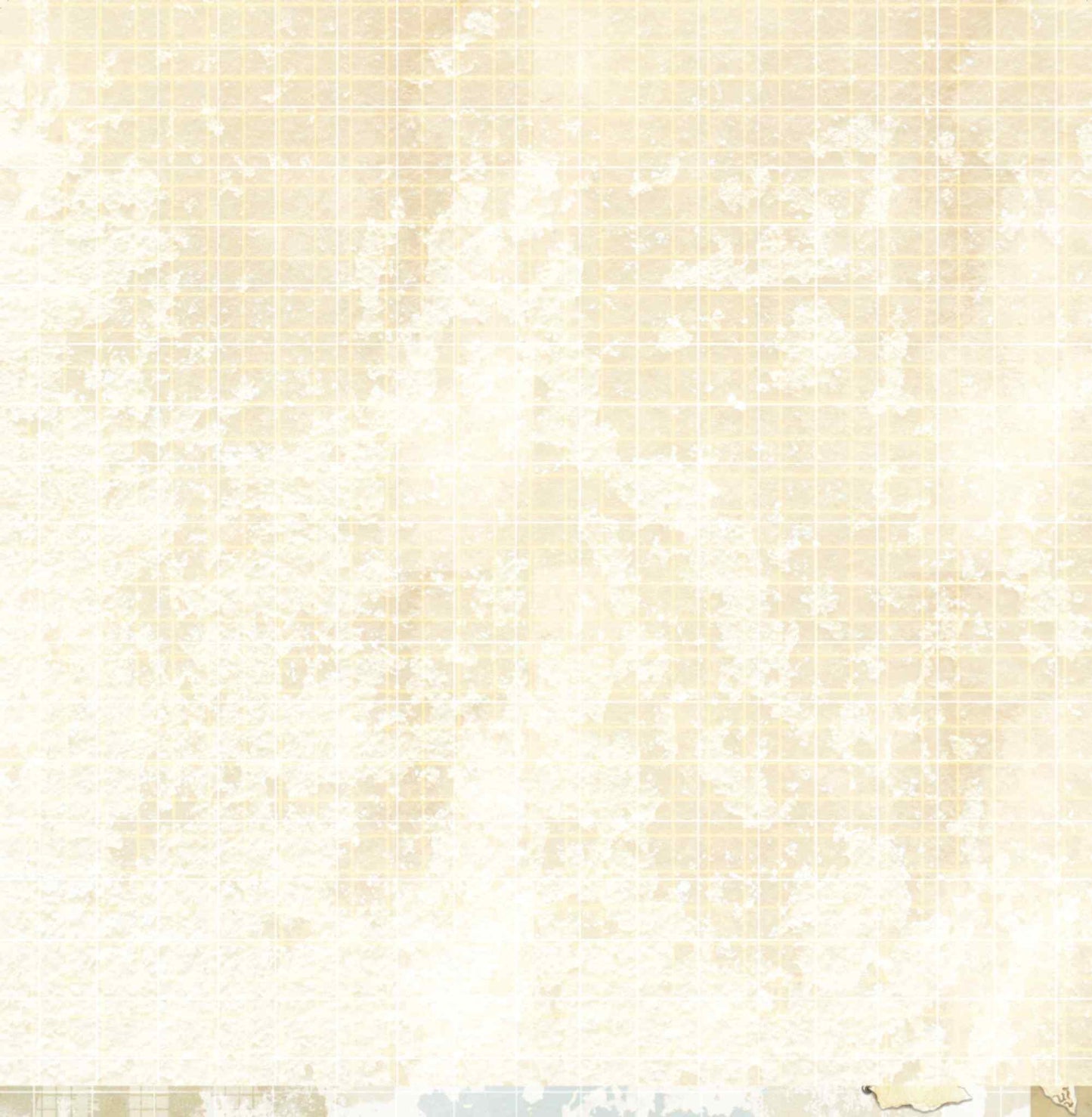 Bee Arty Schoolday Stories Workshop 12x12 scrapbooking paper - reverse side showing aged parchment background with subtle distressed grid texture in warm cream