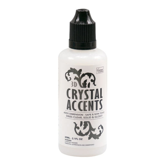 60ml Bottle of 3D Crystal Accents on a white background