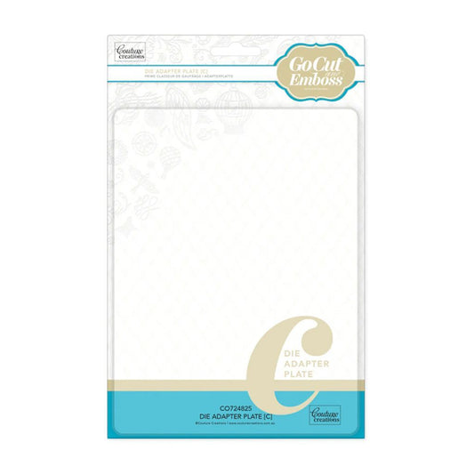 GoCut Emboss die adapter plate packaging on a white background