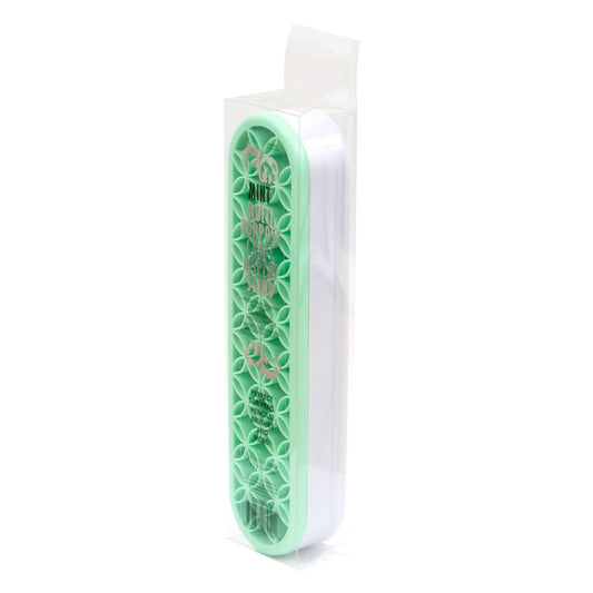 Mint green multi purpose craft display stand, in packet on a white background. 