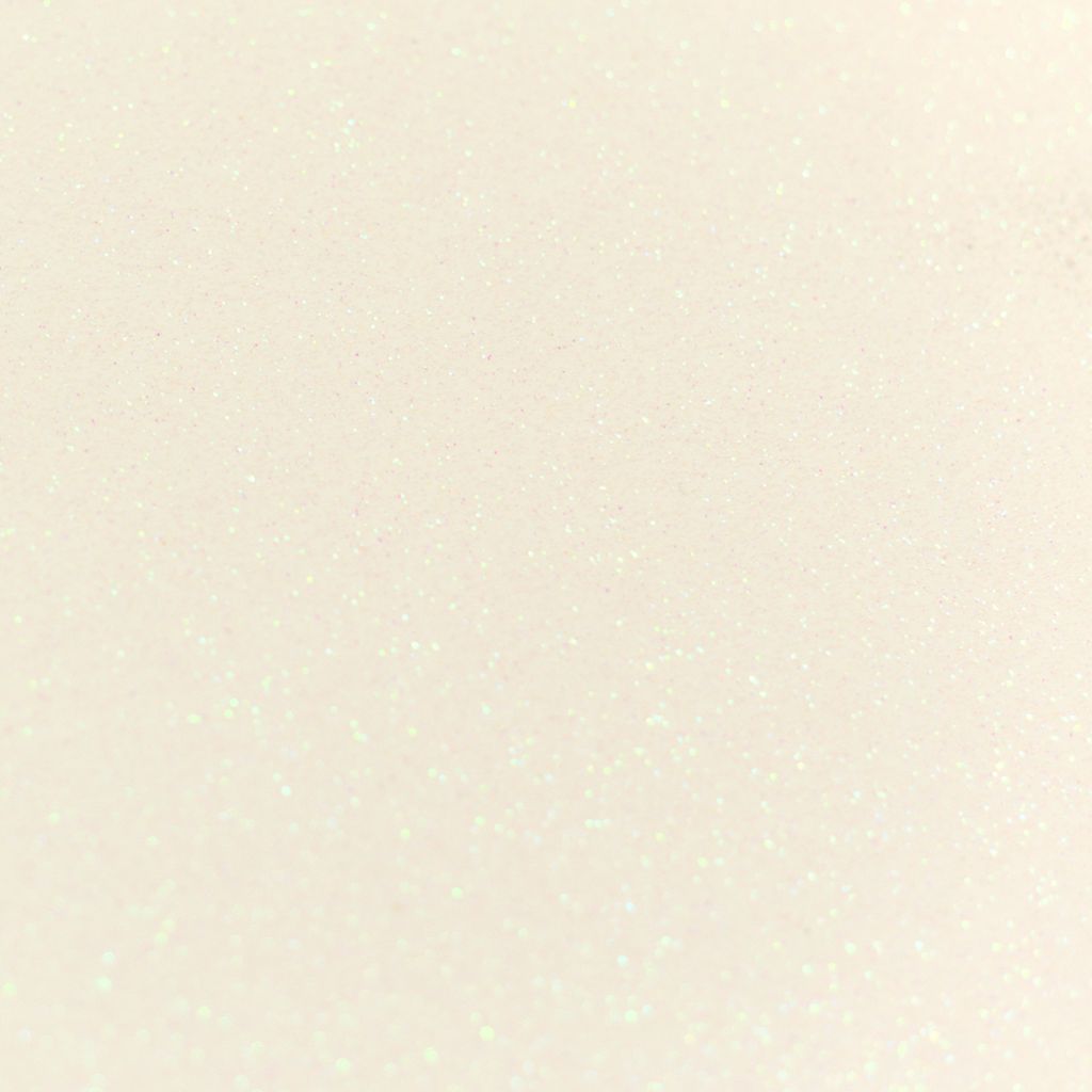 Close up of white glitter card