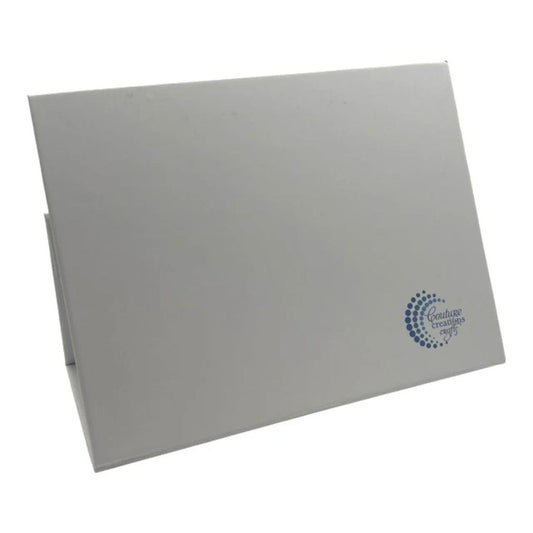 Magnetic Die Storage Stand set up on a white background. 