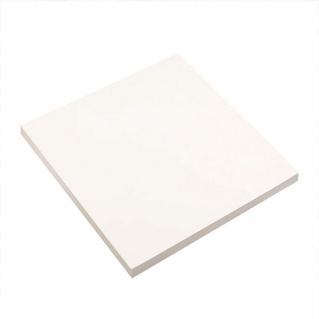Smooth white 12x12 280gsm cardstock stack on a white background. 