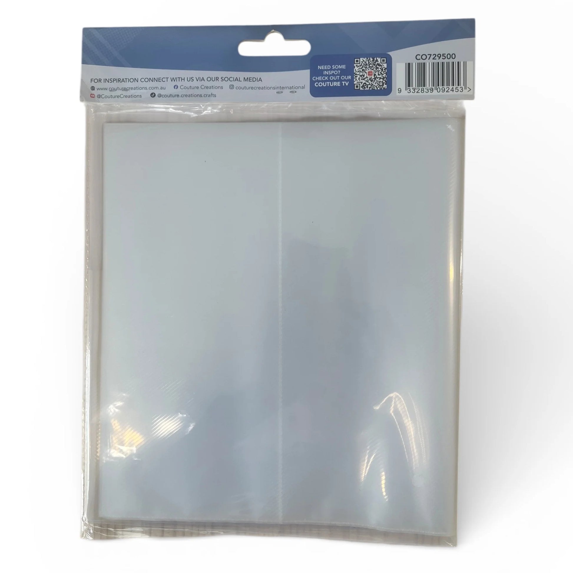 Couture Creations Sticker Folder CO729500 – reverse packaging with barcode and product details