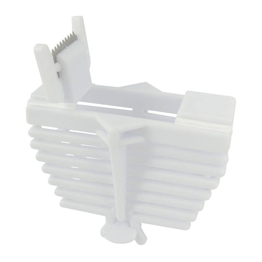 White plastic tape cutter. 