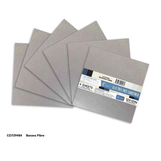 Couture Creations Tree Free Paper 12x12 Banana Fibre Natural Handmade Cardstock