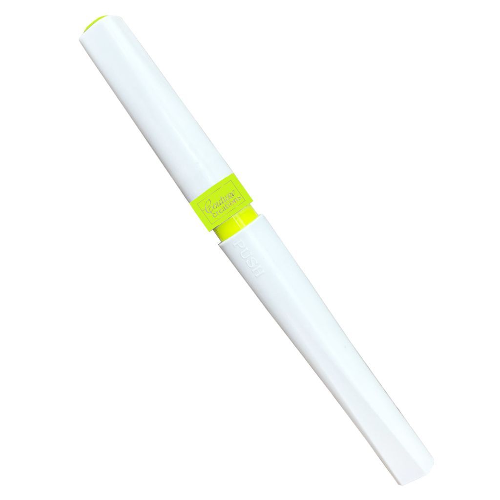 Antique Gold Winkles Glitter Marker on white background. 