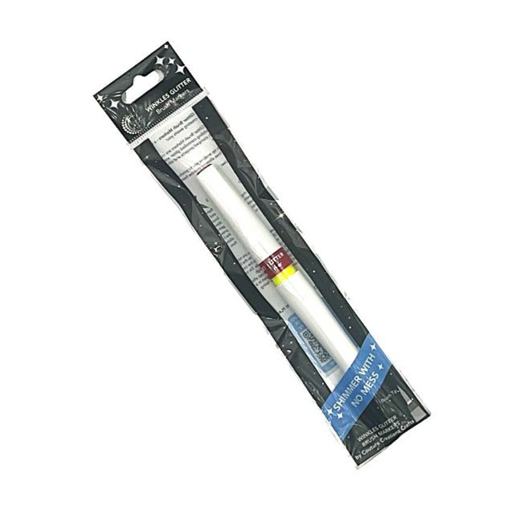 Festive Red  Winkles Glitter Brush Marker in it's packet