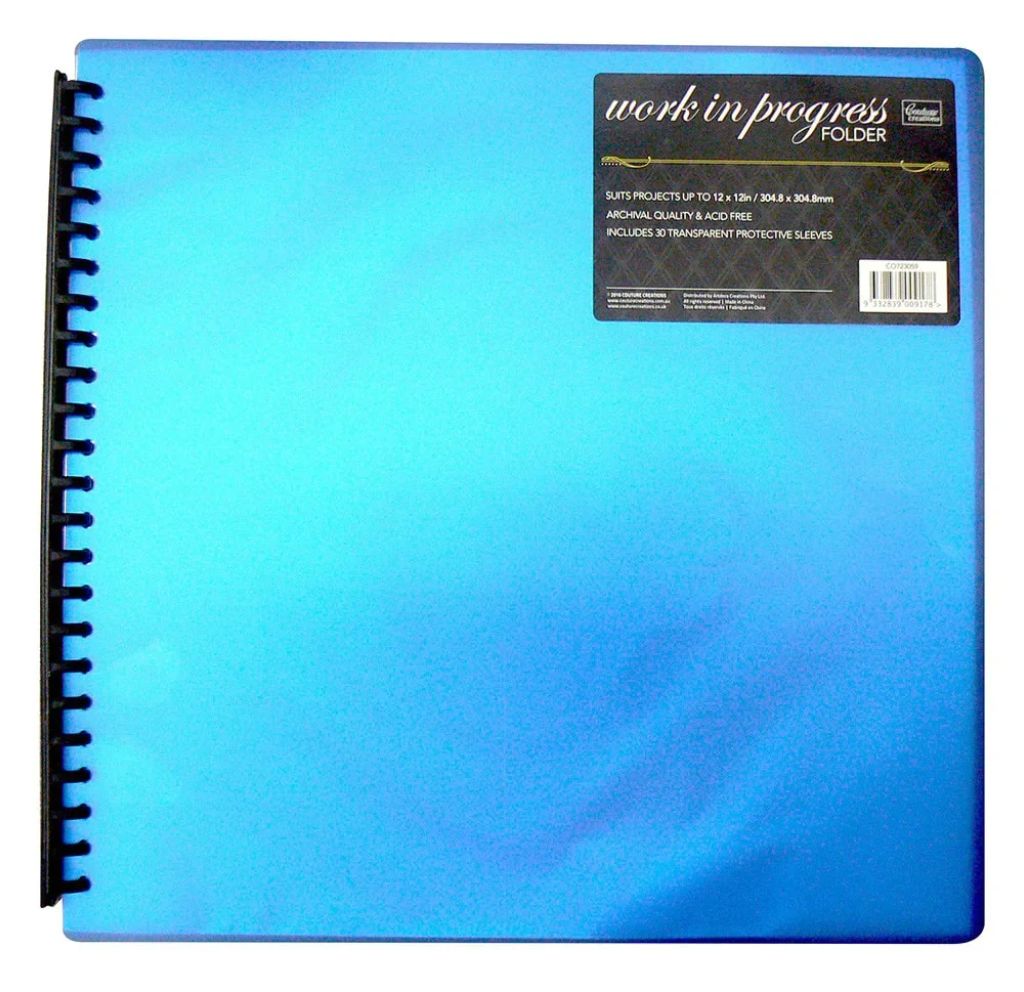 Couture Creations work in progress folder for organising and storing unfinished card making and scrapbooking projects