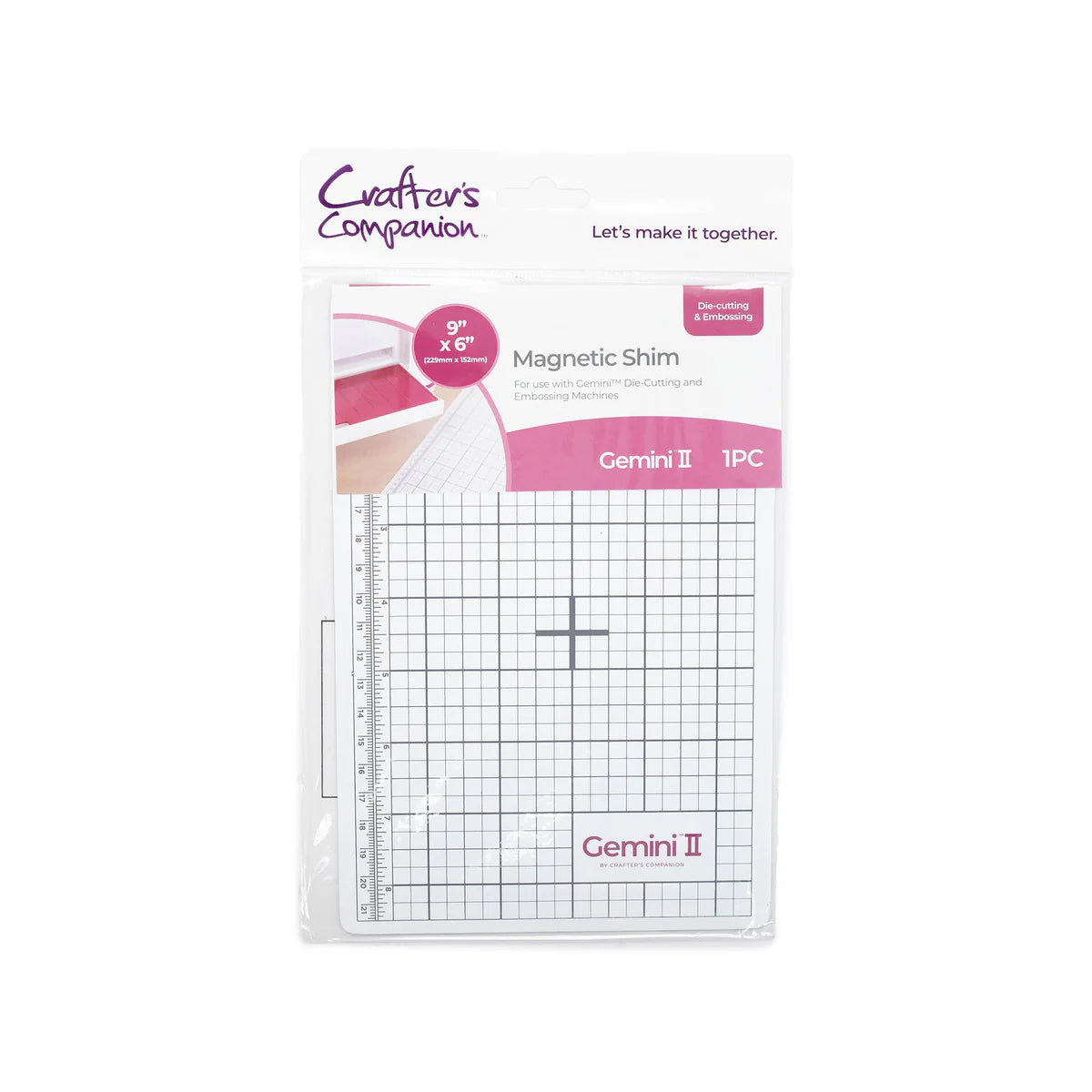 Crafter's Companion Gemini II Magnetic Shim 6x9 inch packaged for die-cutting and embossing machines
