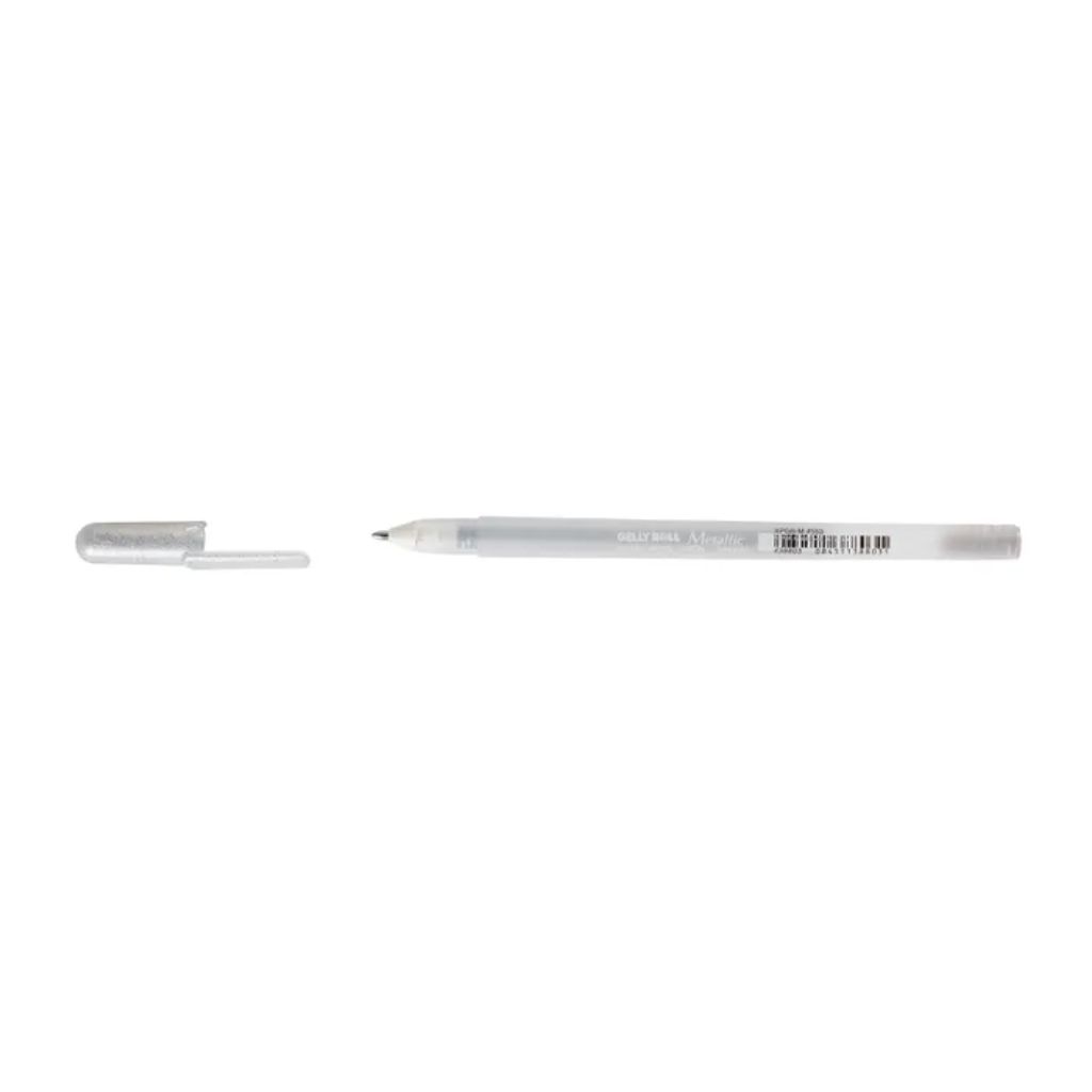 Sakura Gelly Roll metallic silver gel pen for opaque shimmer on card making and scrapbooking projects