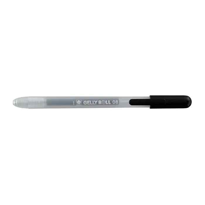 Sakura Gelly Roll Retractable black gel pen in the closed position