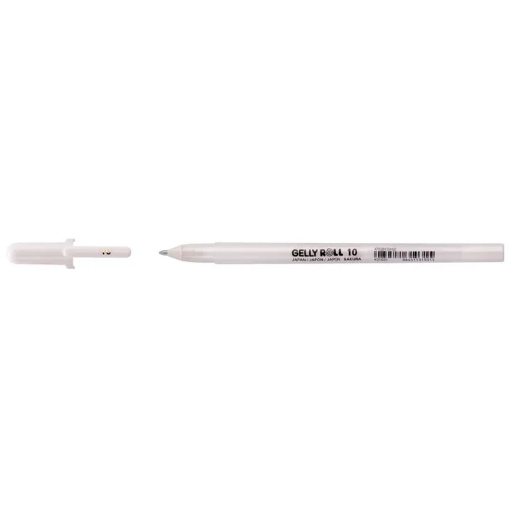 Sakura Gelly Roll white 10 bold gel pen for opaque highlights and lettering on card making and mixed media