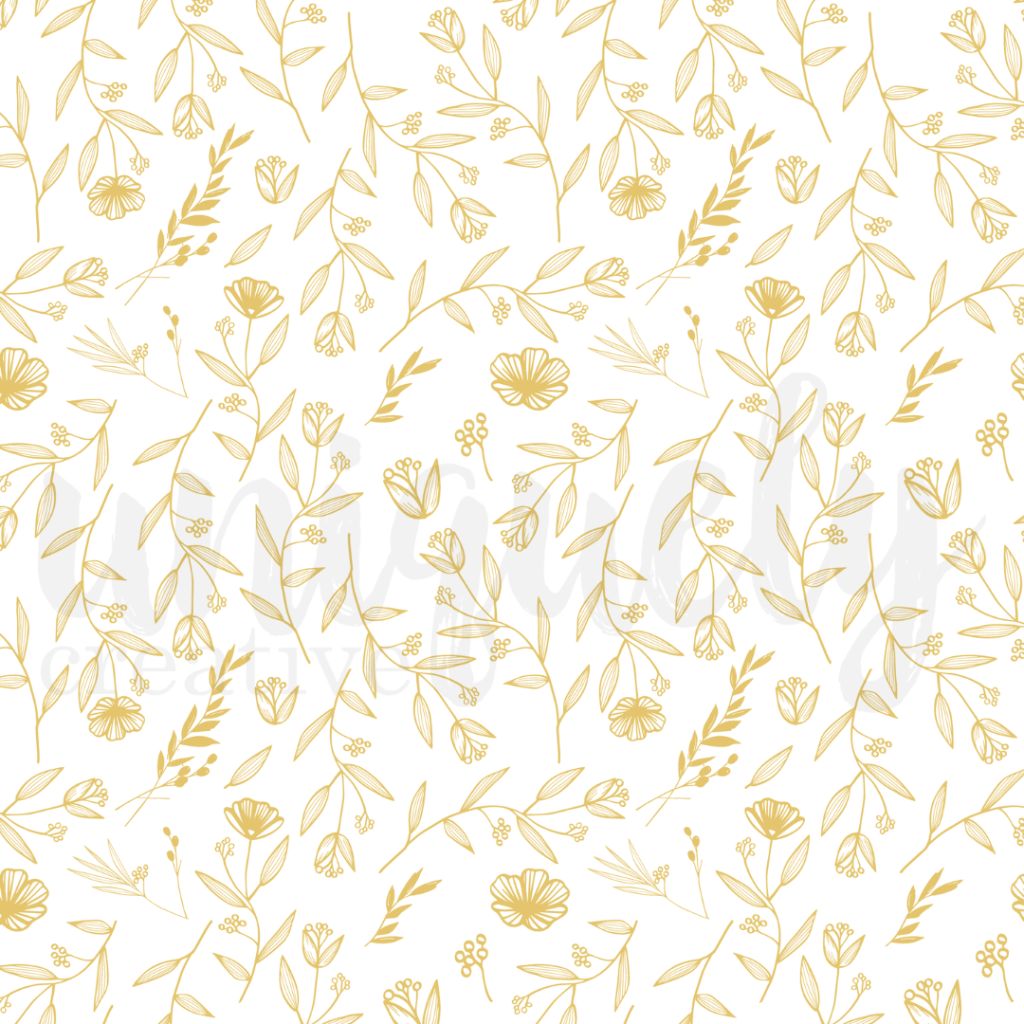 Uniquely Creative Bohemian Escape 12x12 Clear Acetate Sheet – transparent sheet featuring delicate gold foil floral and botanical illustrations. Perfect for layering in elegant and nature-inspired paper crafts.