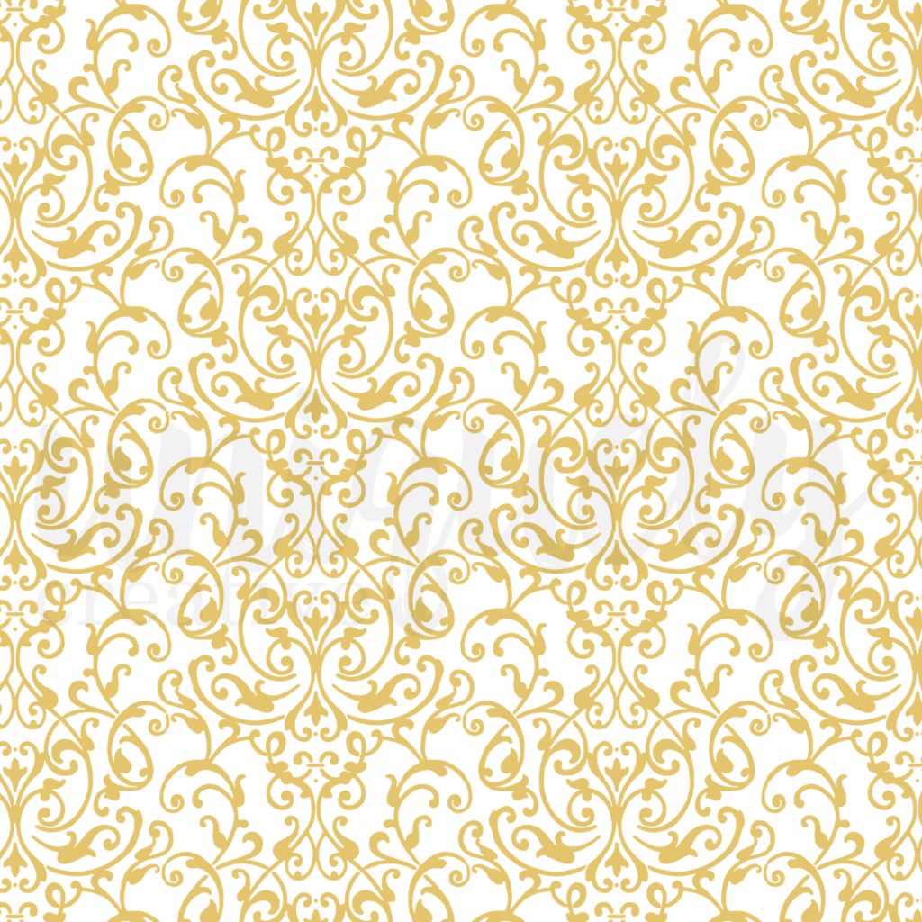 Uniquely Creative Bohemian Escape 12x12 Clear Acetate Sheet – transparent crafting sheet with elegant gold foil floral and vine design. Ideal for layering in scrapbooking, cardmaking, and mixed media projects.