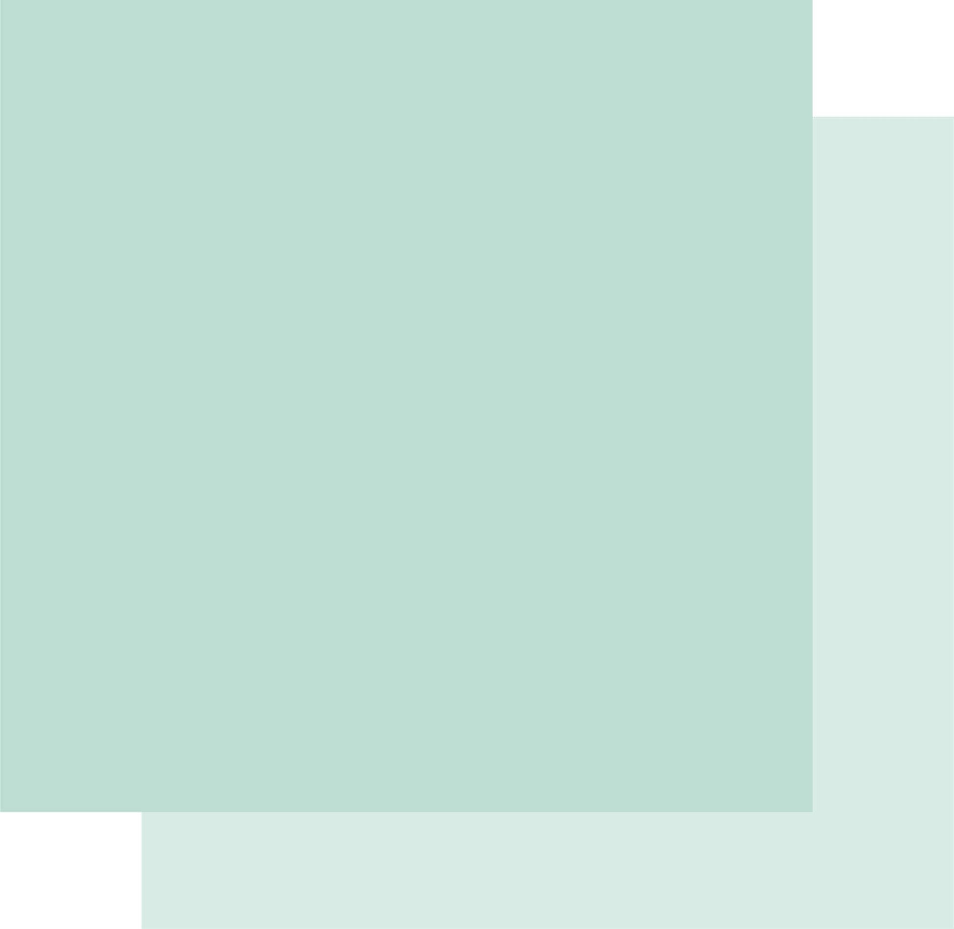 Uniquely Creative Mint Cardstock — stack showing front and reverse sides of the premium 250gsm double-sided 12 by 12 inch cardstock in soft mint