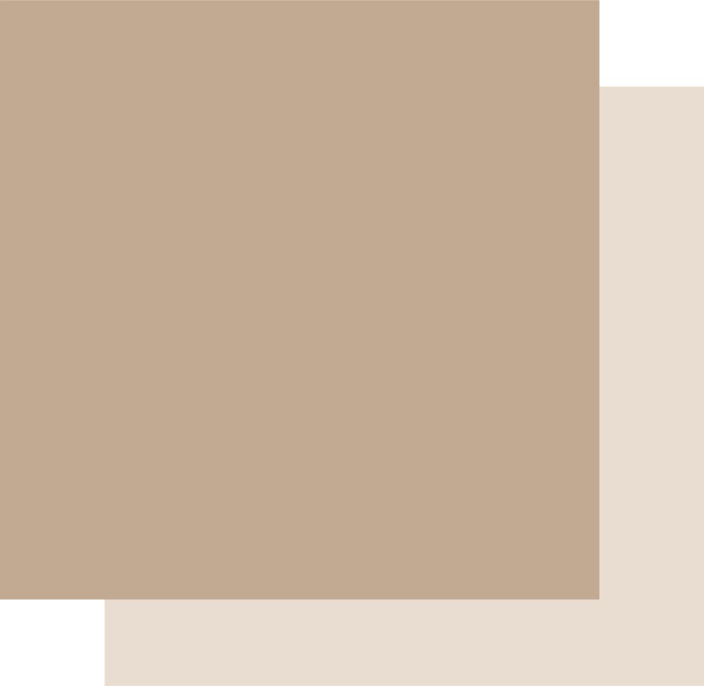 Front view of Mocha Uniquely Creative Cardstock showing the main colour and a glimpse of the reverse side in a lighter tone.