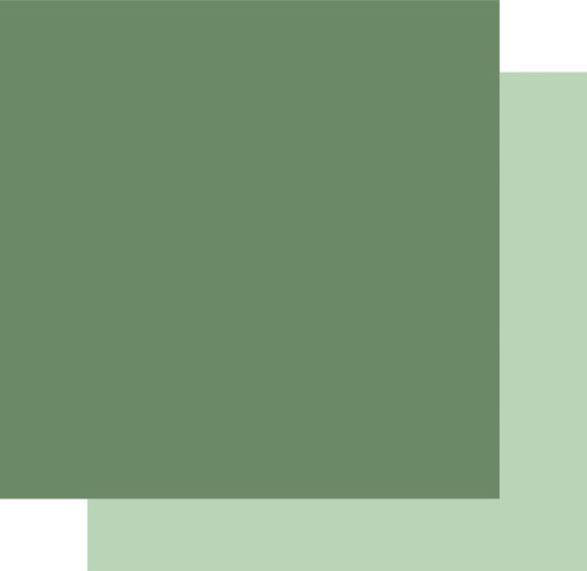 Front view of Pine Uniquely Creative Cardstock showing the main colour and a glimpse of the reverse side in a lighter tone.