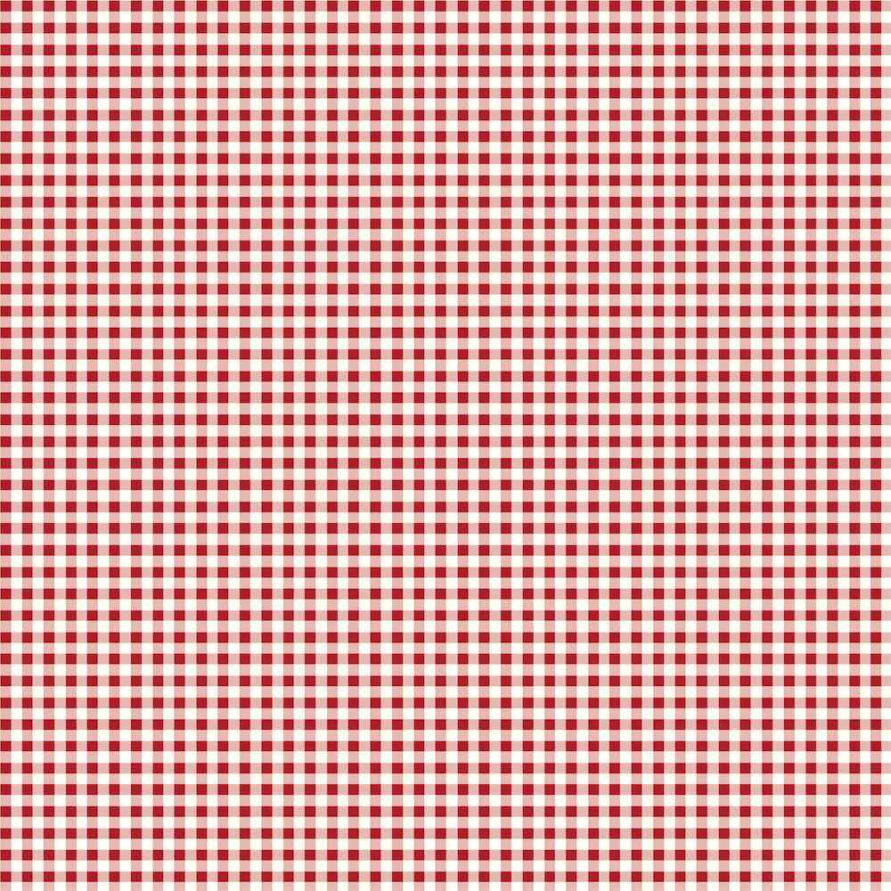 Festive Memories paper reverse with an all-over red and white gingham check pattern