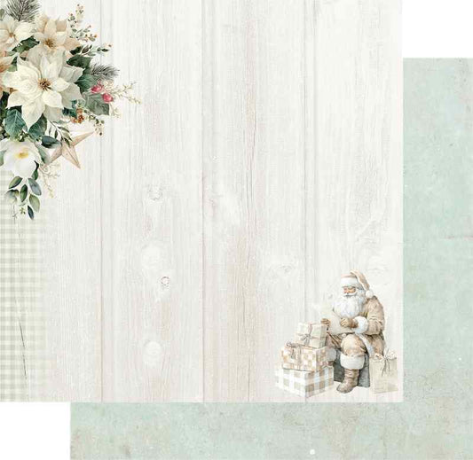 Uniquely Creative Letters to Santa double-sided paper preview showing the illustrated Santa front and pale green reverse