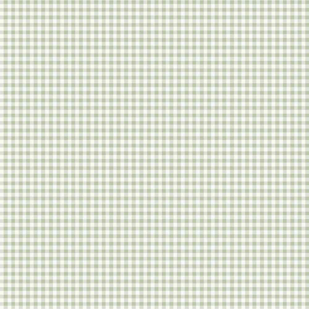 Merry Little Things paper reverse with an all-over sage-and-cream checked gingham pattern