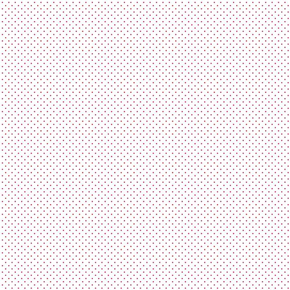 Treasured Trinkets paper reverse with an all-over pattern of tiny red dots on white