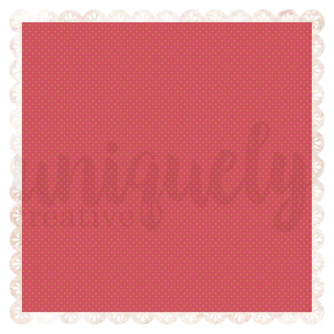 Uniquely Creative Christmas Keepsakes foiled decorative base layer with a red, gold-dotted centre and lighter scalloped edges