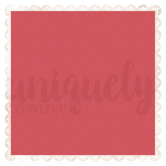 Uniquely Creative Christmas Keepsakes foiled decorative base layer with a red, gold-dotted centre and lighter scalloped edges