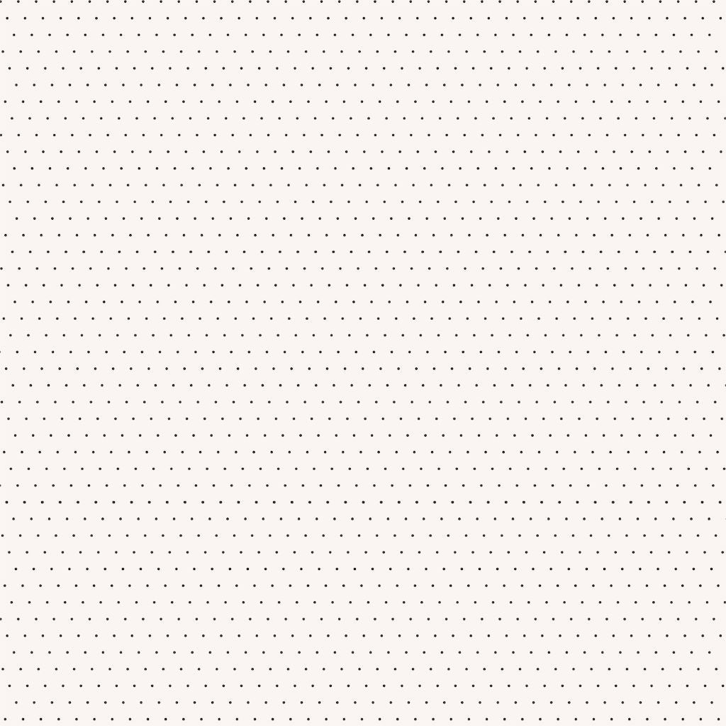 Uniquely Creative Dressed in Daydreams Notes of Grace paper reverse showing soft cream background with small black polka dots in classic pattern