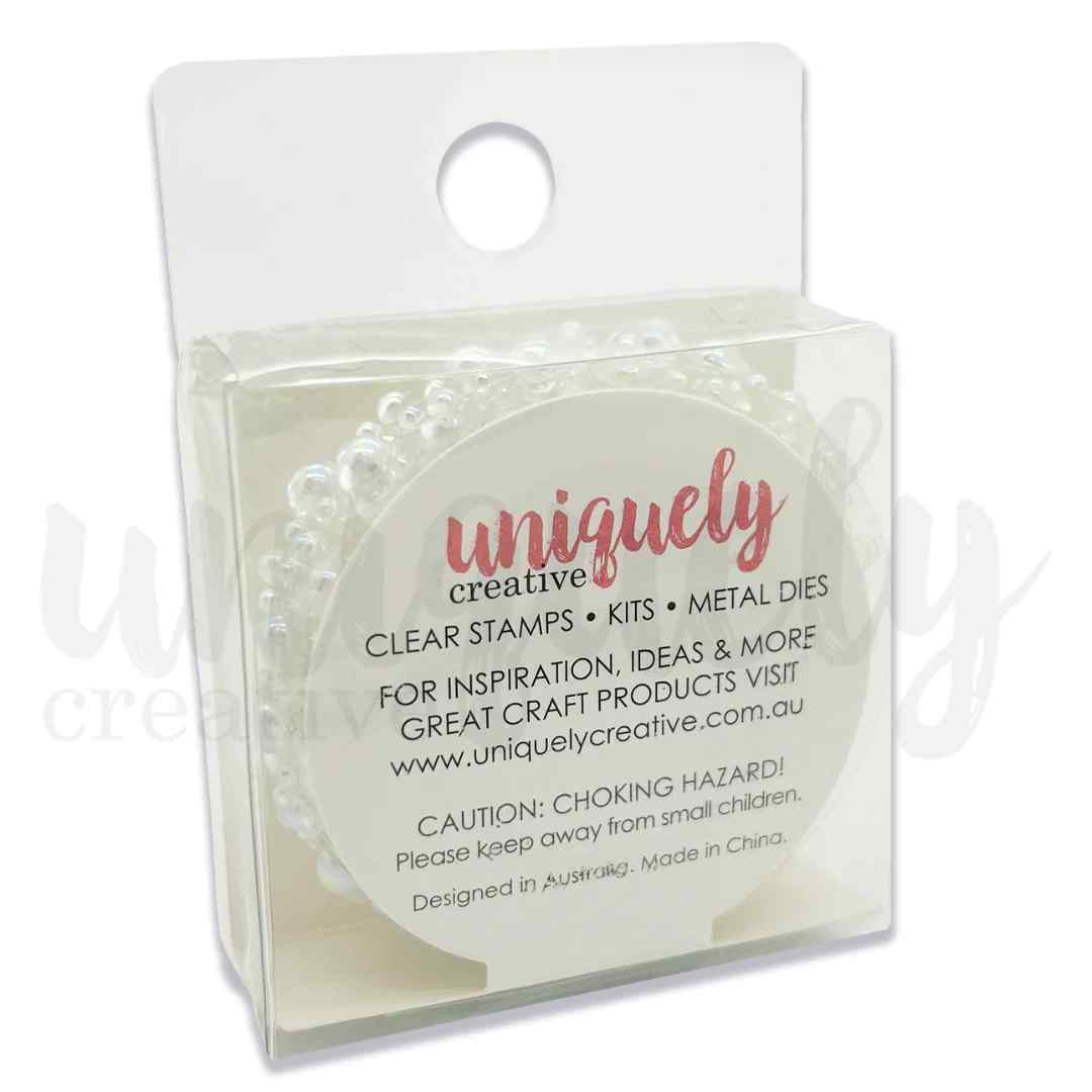 Uniquely Creative Chantilly Pearl Tape in clear packaging for cardmaking and scrapbooking