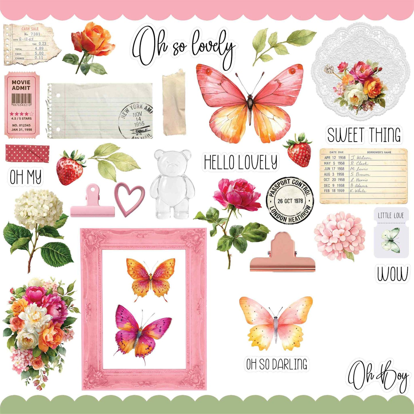 Oh So Lovely - Oh My Darling 12x12 Paper