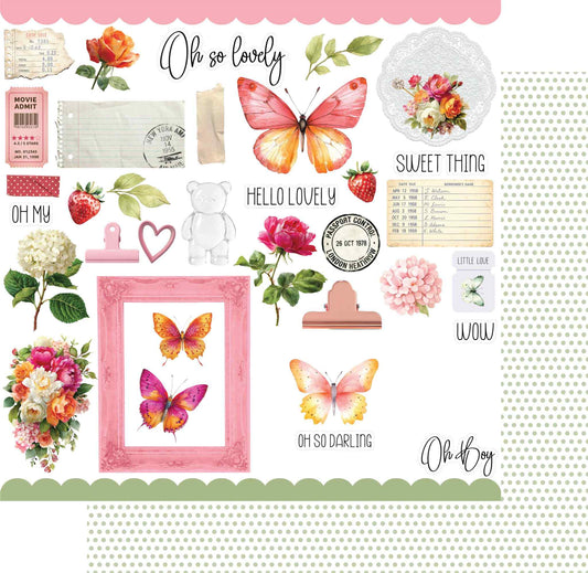 Oh So Lovely - Oh My Darling 12x12 Paper