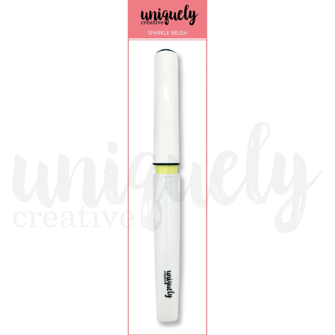 Uniquely Creative Black Sparkle Brush in retail packaging