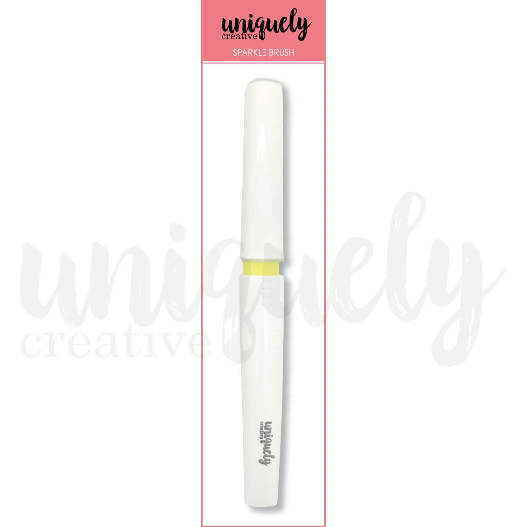 Uniquely Creative Clear Sparkle Brush in retail packaging