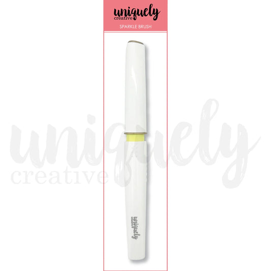 Uniquely Creative Gold Sparkle Brush in retail packaging