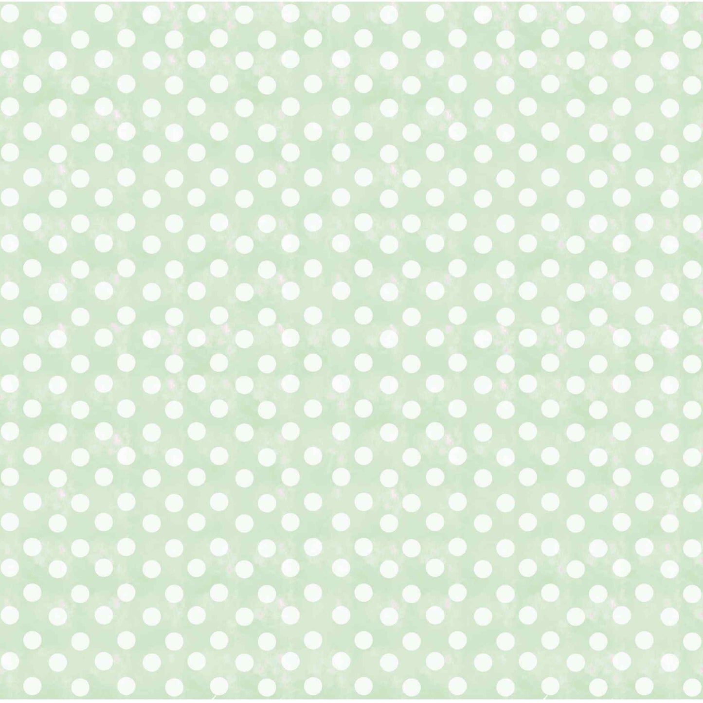 Tea and Tranquility Moments of Stillness 12x12 paper reverse side — soft sage watercolour polka dot on white