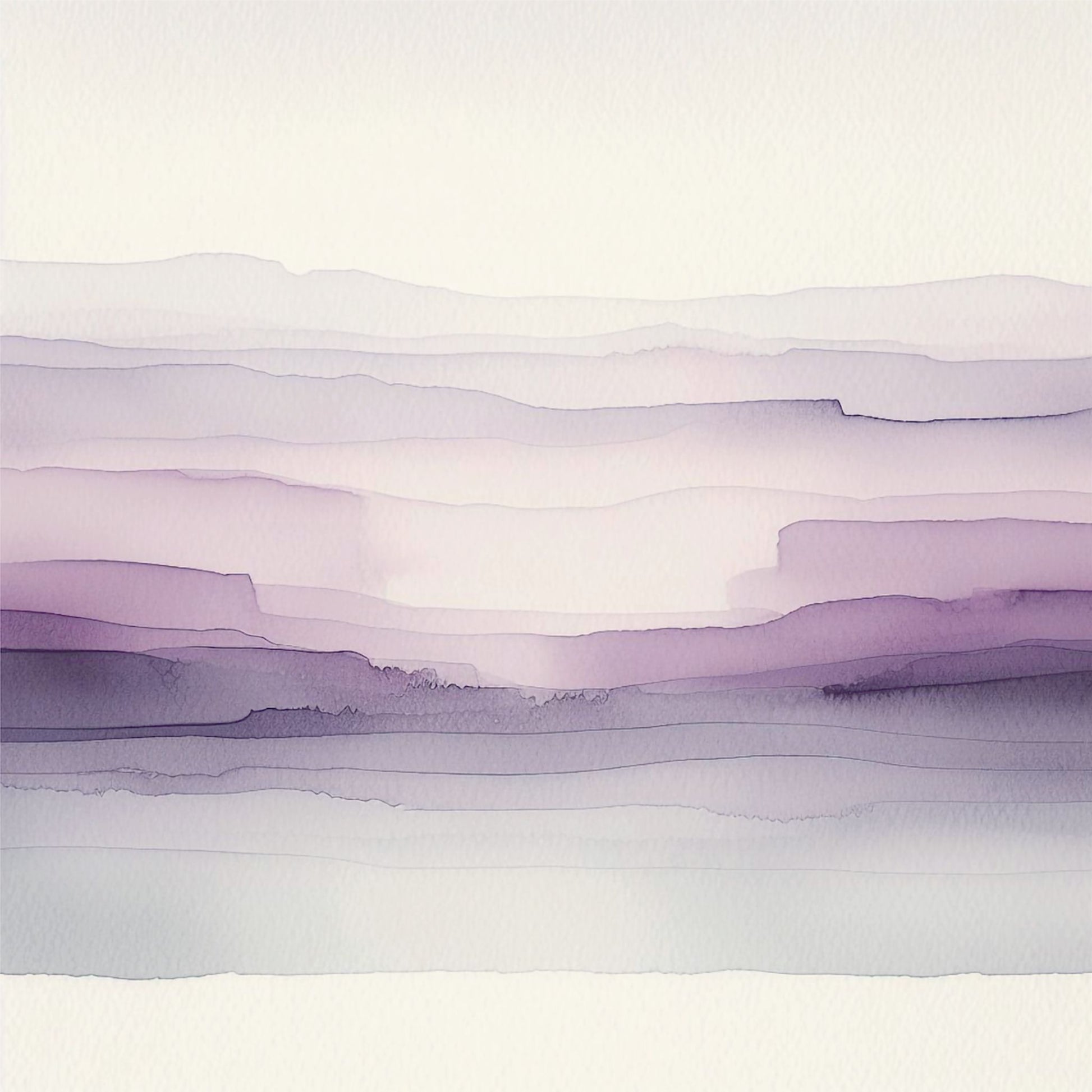 Reverse side of Uniquely Creative Ultraviolet Delight Lavender Breeze paper showing purple watercolour layers