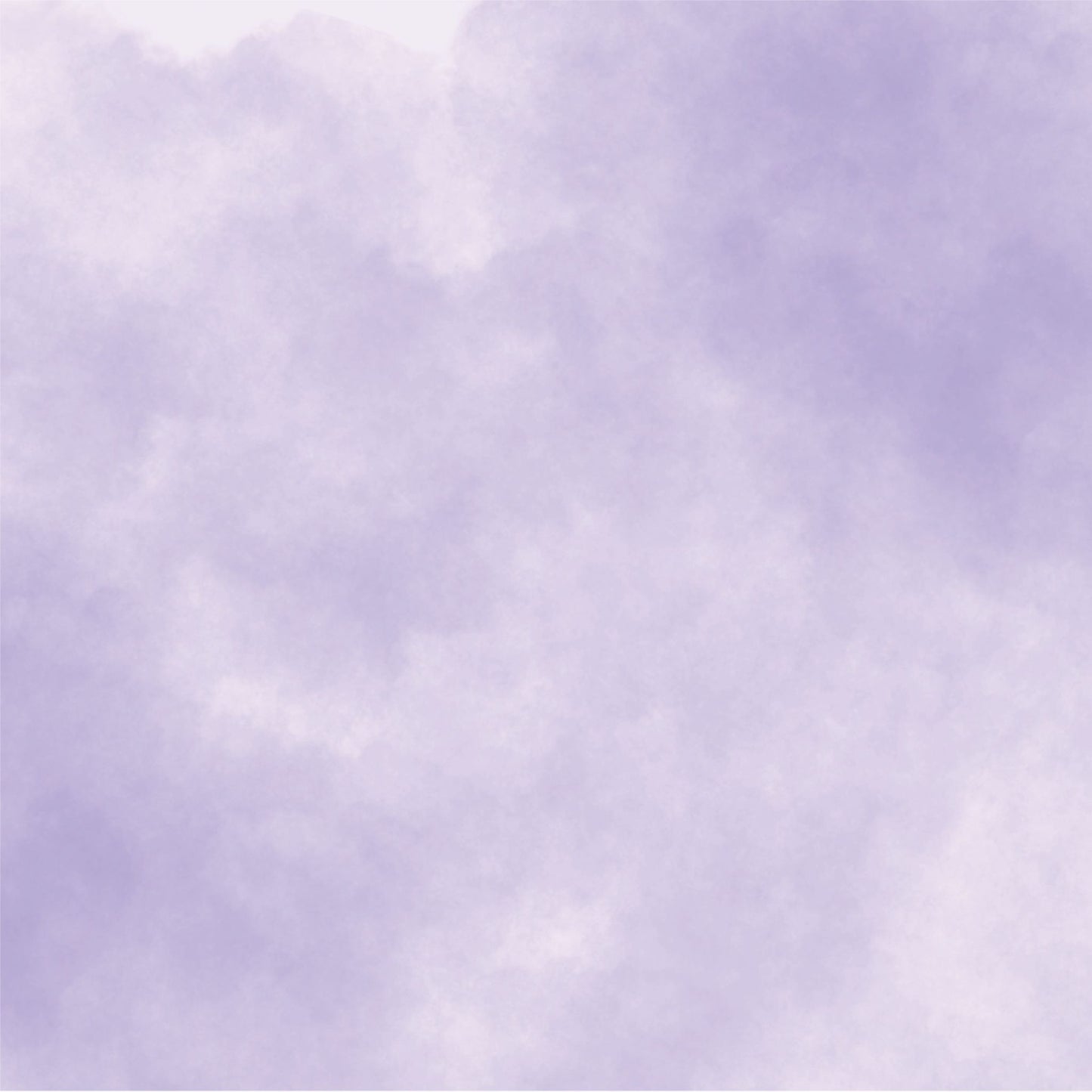 Reverse side of Uniquely Creative Ultraviolet Delight Simple Life paper showing soft purple watercolour clouds