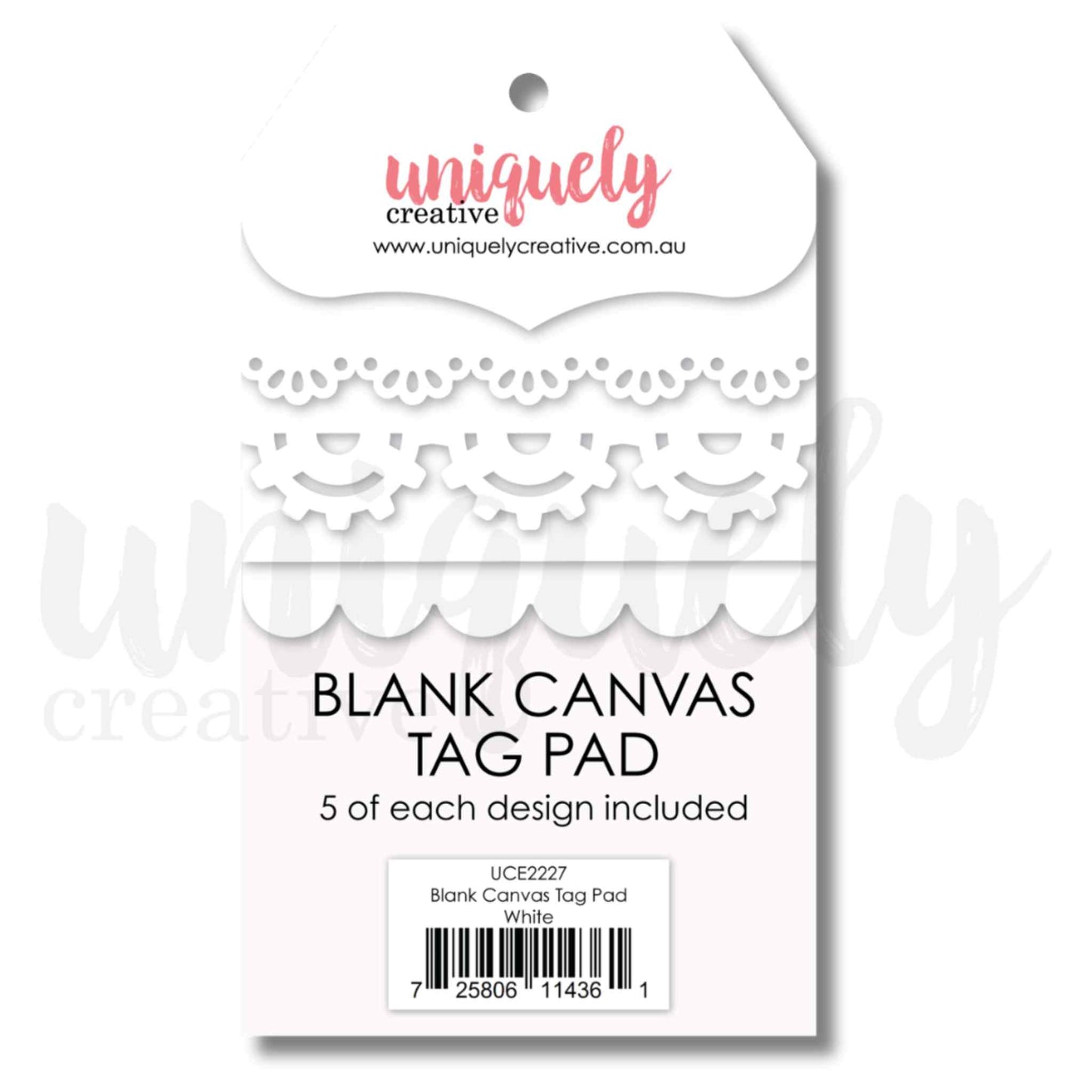 Blank Canvas Tag Pad - White