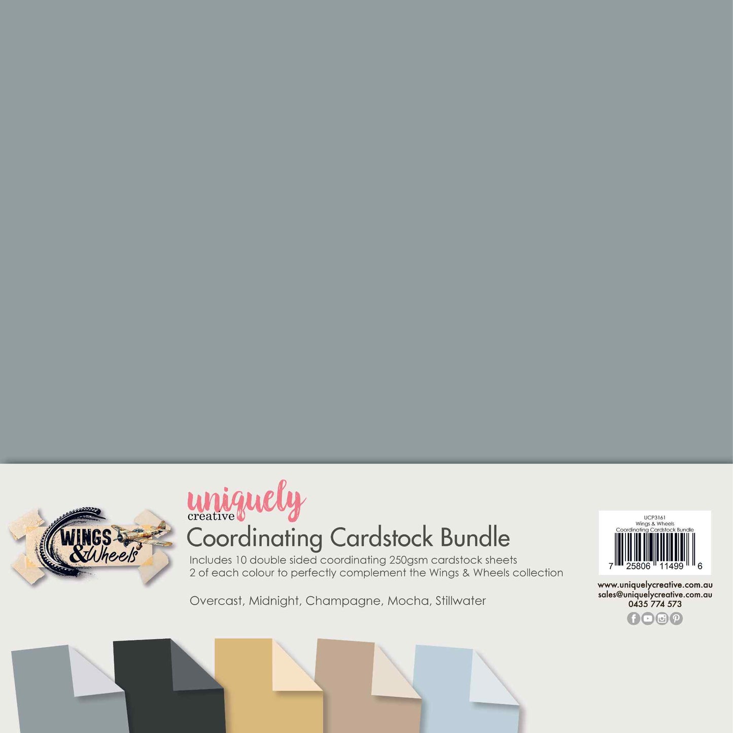 Wings & Wheels - Coordinating Cardstock Bundle