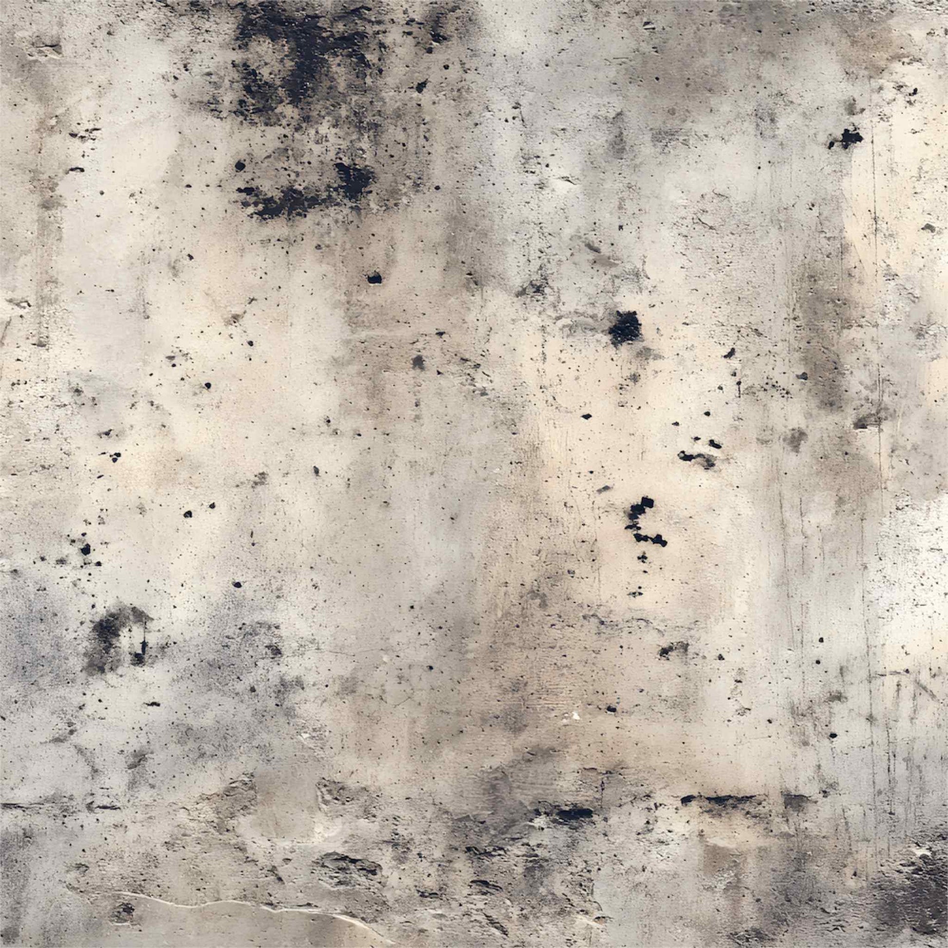 Uniquely Creative Wings and Wheels Far & Wide 12x12 paper reverse side, heavily distressed concrete and plaster texture in cream, grey and charcoal 