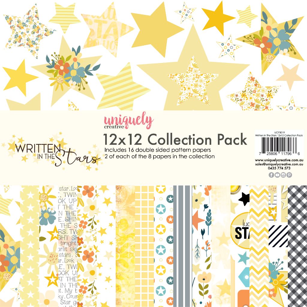 Uniquely Creative Written in the Stars 12x12 Paper Pack | 16 Sheets ...