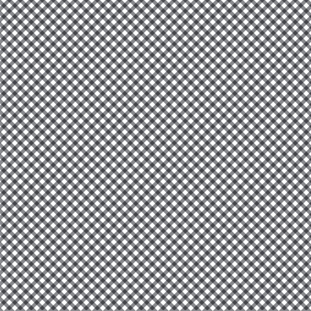 Black and white diagonal gingham check pattern on reverse of Uniquely Creative Guiding Light 12x12 scrapbook paper