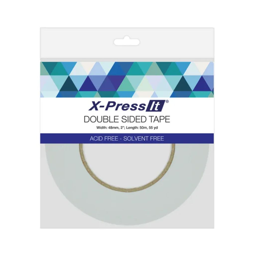 X-Press It 48mm double-sided tape packaging - extra wide tape